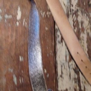 The elite silver colored belt